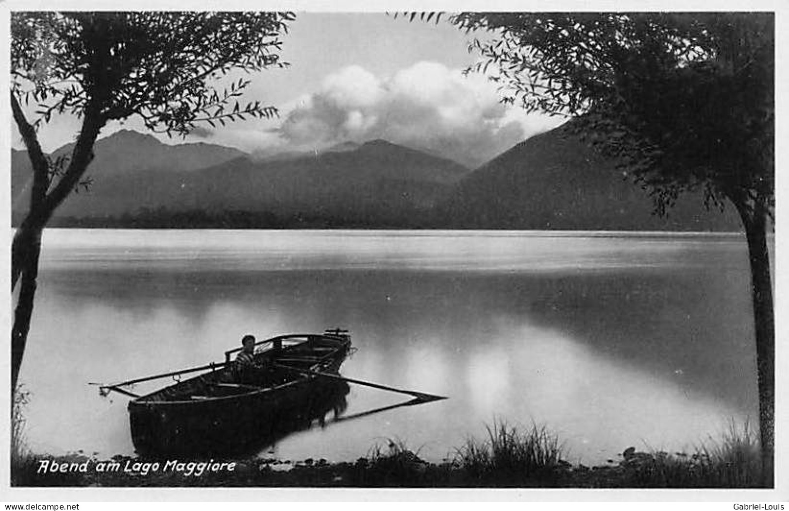 Abend Am Lago Maggiore Ed Locarno Barque - Locarno