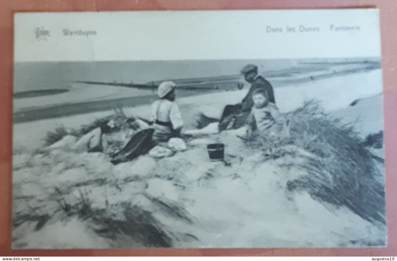Postkaart WENDUINE 1925 Dans Les Dunes Farniente  Gelopen Met Zegel 3 Ct - Wenduine