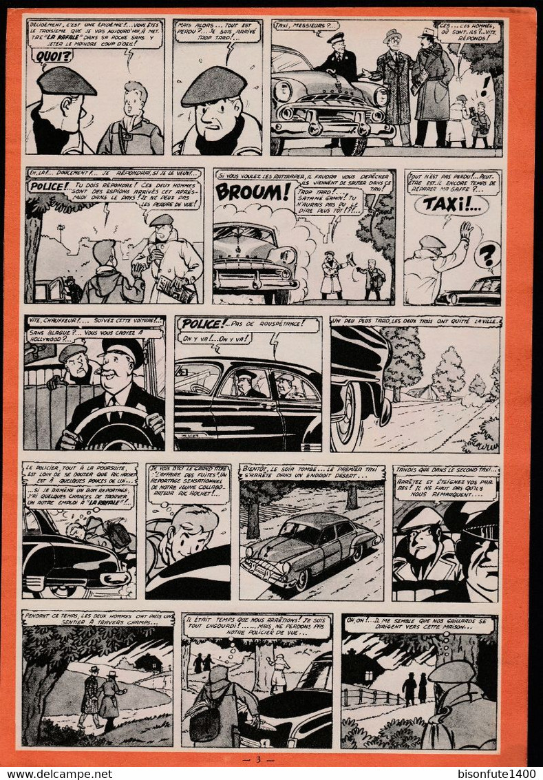 Enquête De Ric Hochet Datant De 1955 Et Inédit Dans Les Bandes Dessinées En Album. - Ric Hochet