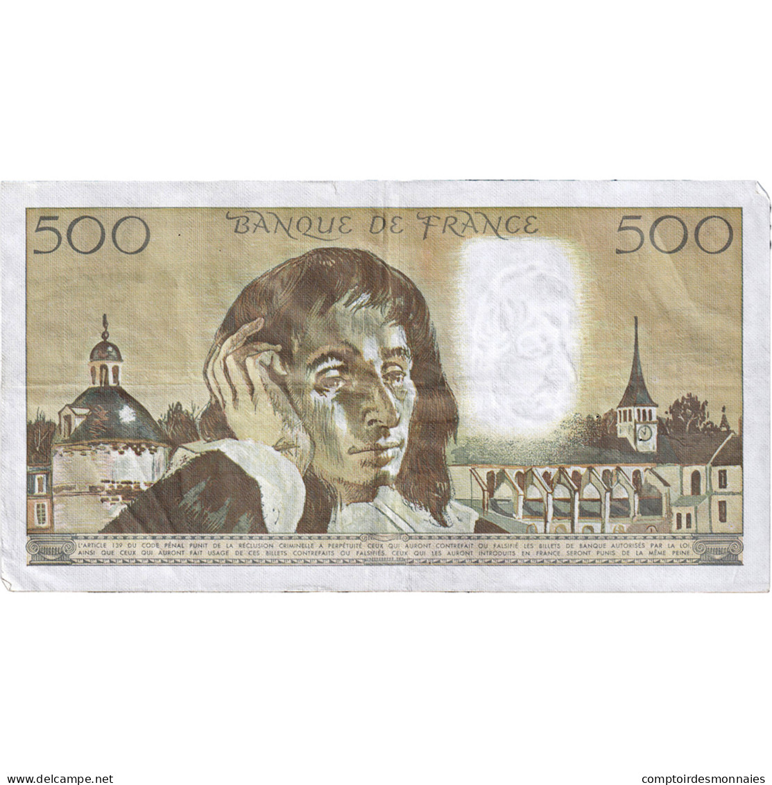 France, 500 Francs, Pascal, 1988, T.278, TTB, Fayette:71.39 - 500 F 1968-1993 ''Pascal''