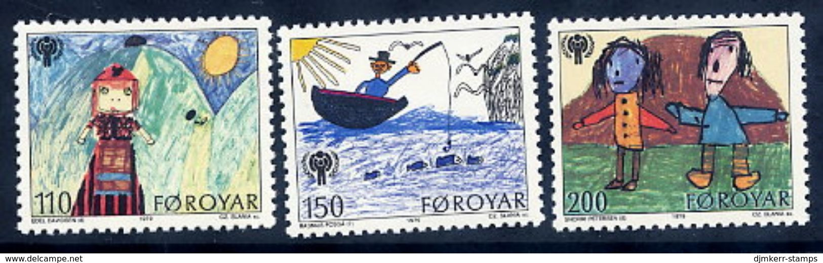 FAROE IS. 1979 Year Of The Child MNH / **.  Michel 45-57 - Islas Faeroes