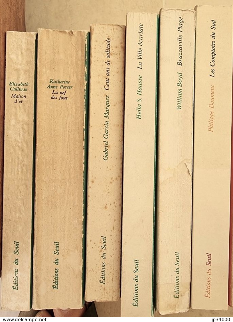 Lot 25 Livres Editions SEUIL (Garcia Marquez, Ben Jelloul, Decoin, Green, Etc.. - Lotti E Stock Libri
