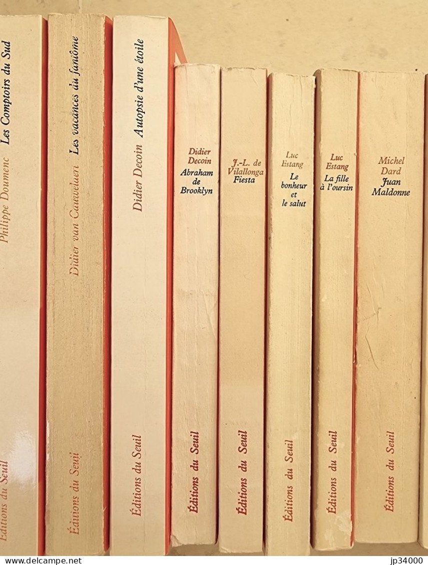 Lot 25 Livres Editions SEUIL (Garcia Marquez, Ben Jelloul, Decoin, Green, Etc.. - Lots De Plusieurs Livres