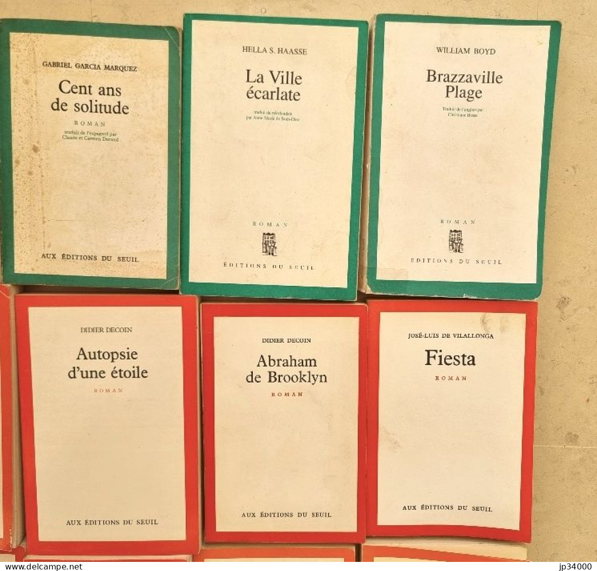 Lot 25 livres Editions SEUIL (Garcia marquez, ben jelloul, decoin, green, etc..