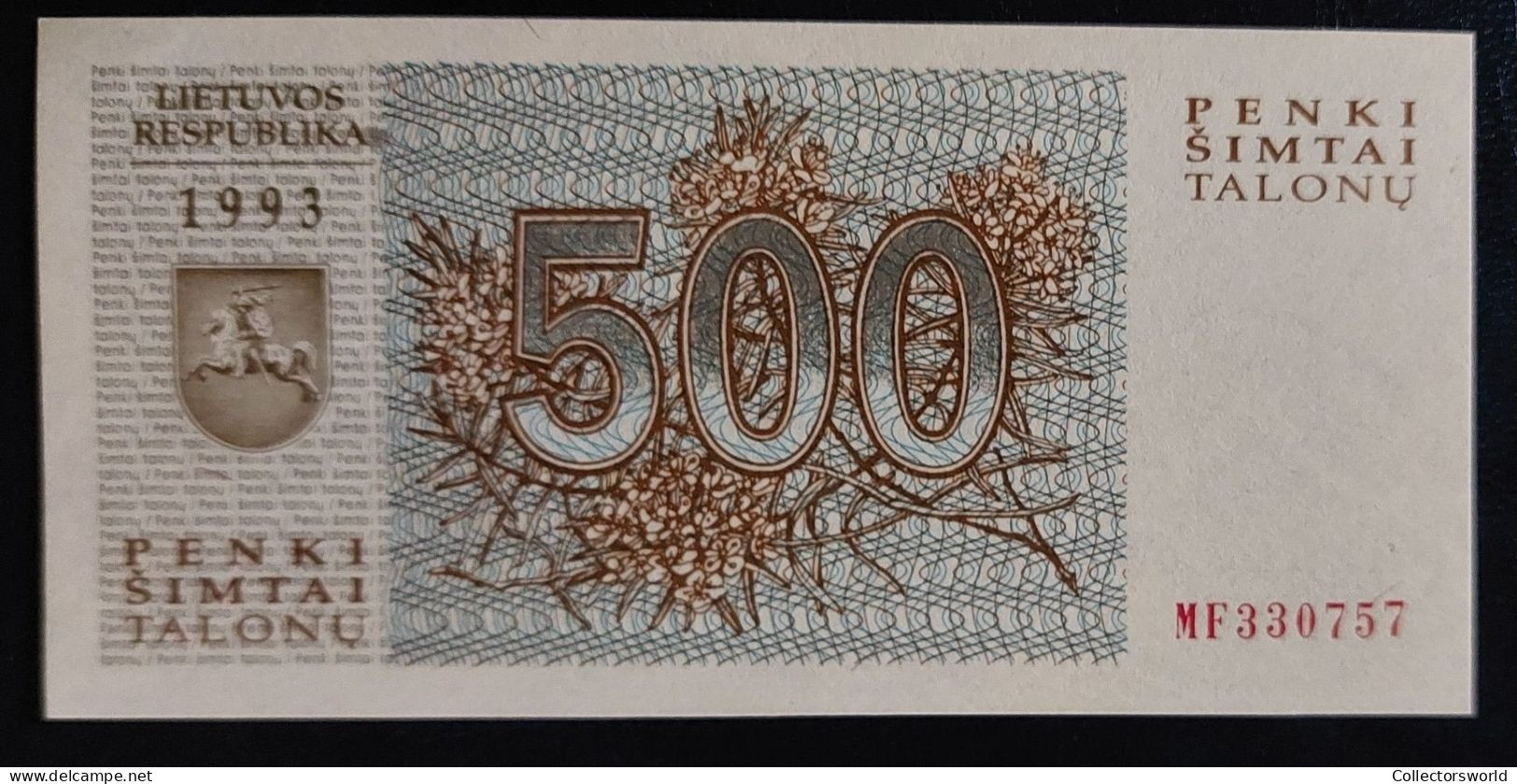 Lithuania 500 Talonas 1993 P46 UNC - Lituania