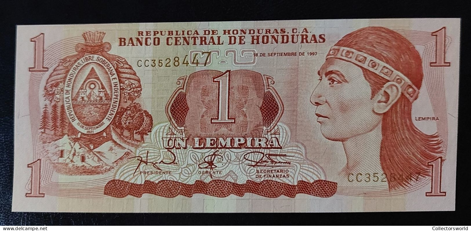 Honduras 1 Lempira 1997 P79 UNC - Honduras