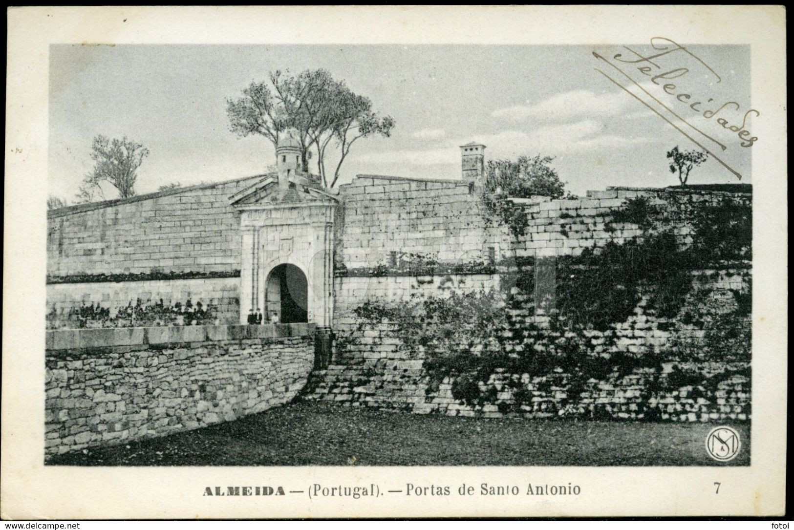 1910 CARTE POSTALE ALMEIDA GUARDA BEIRA ALTA PORTUGAL POSTCARD TARJETA POSTAL STAMPED TIMBRE - Guarda