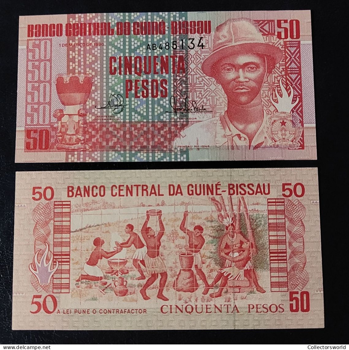 Guinee Bissau 50 Pesos 1990 P10 UNC - Guinea-Bissau