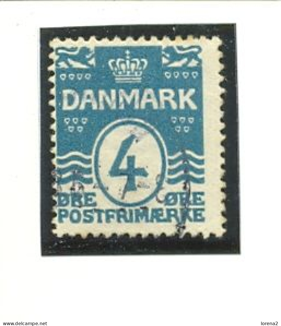 Sellos Usados Dinamarca. Yvert Nº 51A.  Básica . 2dina-51A - Used Stamps