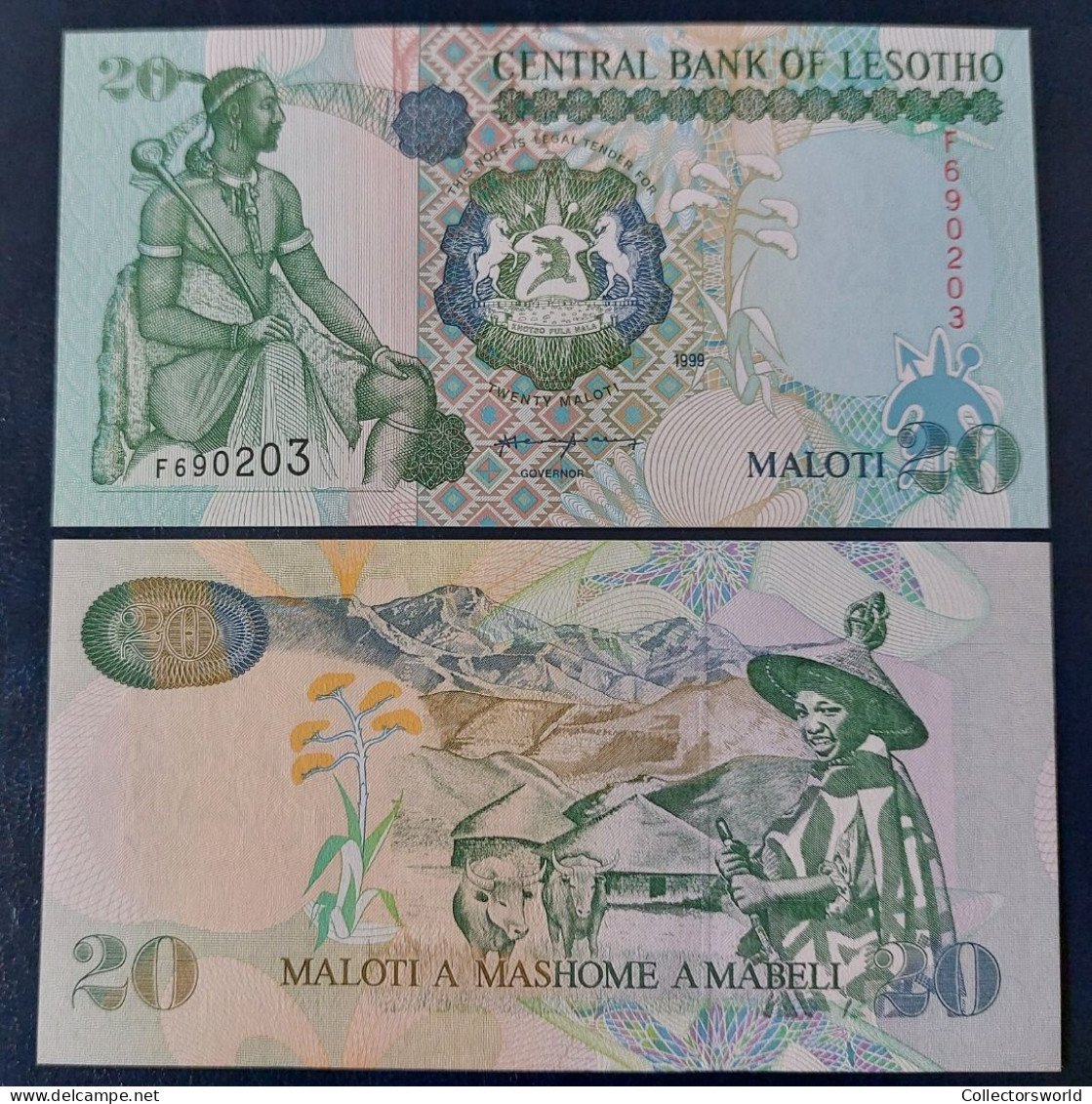 Lesotho 20 Maloti 1999 P16b UNC - Lesoto