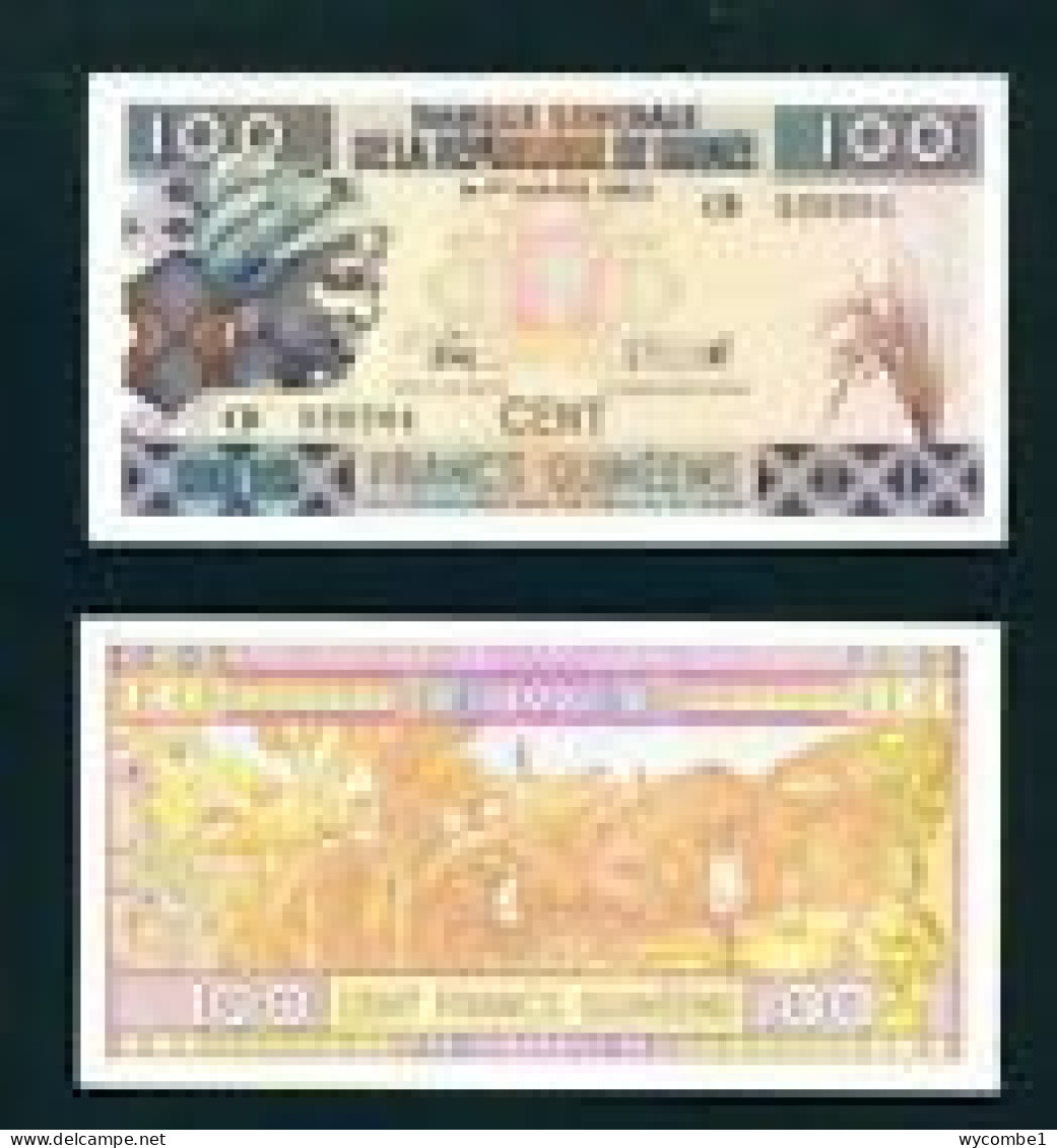 GUINEA  -  2015 100 Francs UNC  Banknote - Guinea