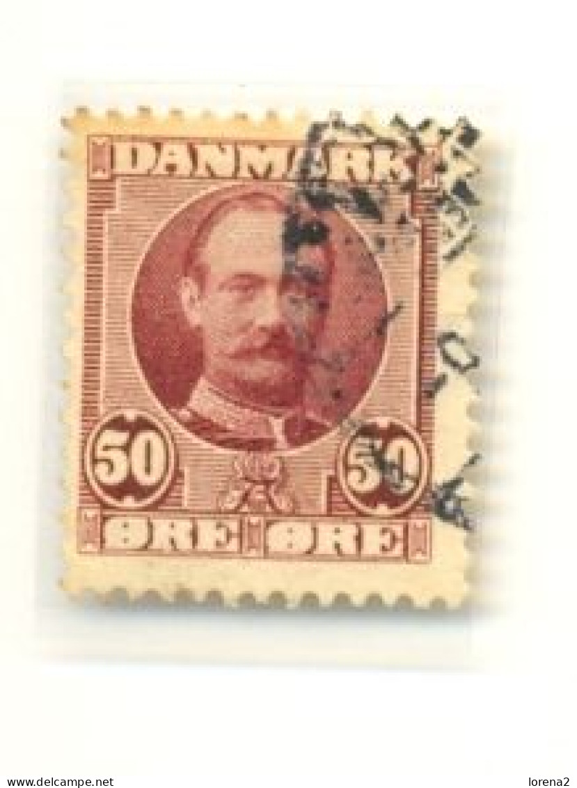 Sellos Usados Dinamarca. Yvert Nº 60.  Facial 50 Ore, Federico VIII,  . Ref. 2dina-60 - Used Stamps