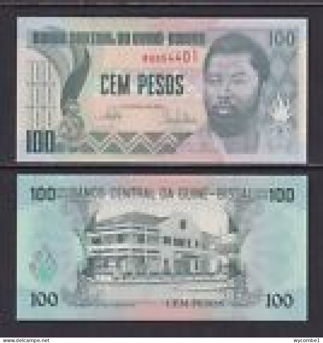 GUINEA BISSAU  -  1990 100 Pesos UNC  Banknote - Guinea-Bissau