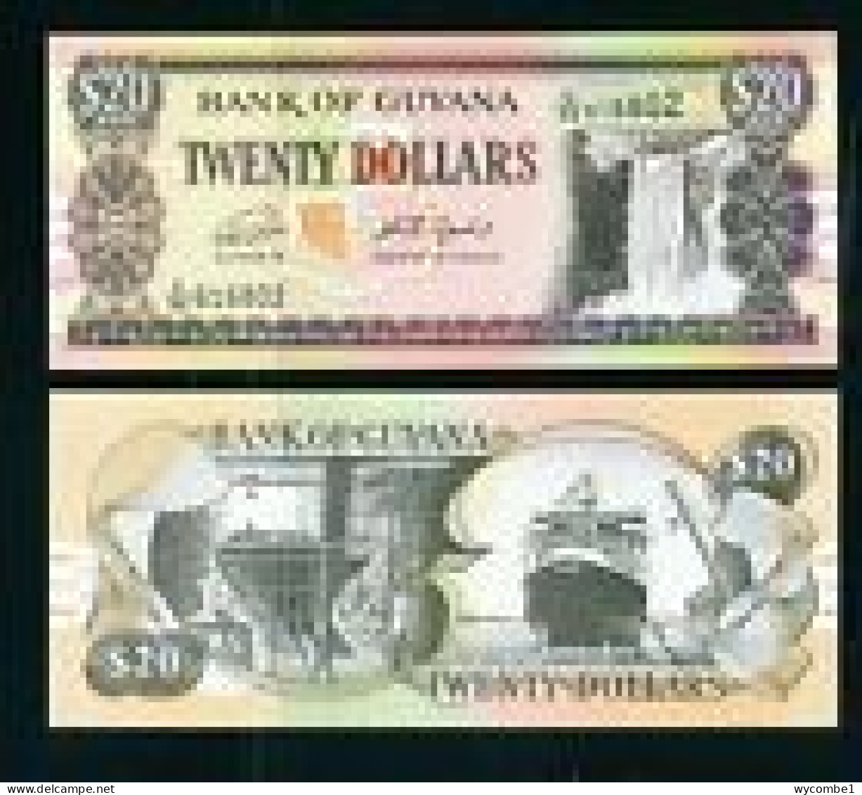 GUYANA -  2016 20 Dollars UNC  Banknote - Guyana