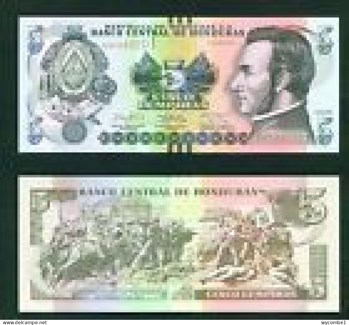 HONDURAS -  2014 5 Lempira UNC  Banknote - Honduras