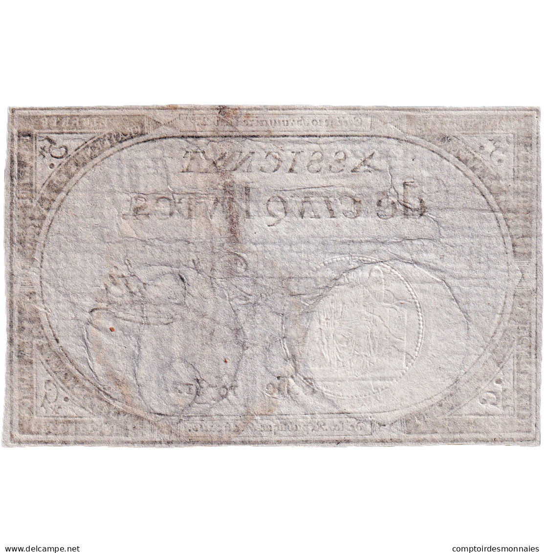 France, 5 Livres, An 2, SERIE 10751, TTB, KM:A76, Lafaurie:171 - Assegnati