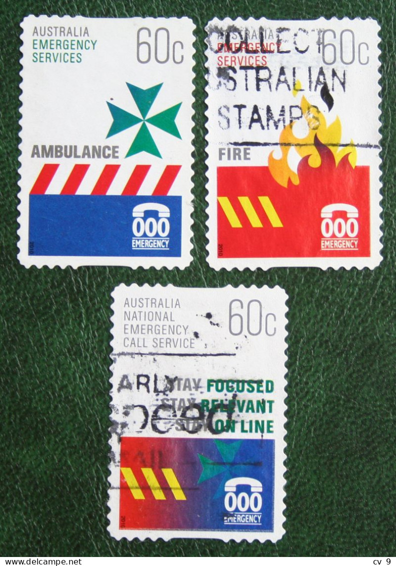 Emergency Services 2010 Mi 3424 3426 3427 Y&T 3303 3305 3306 Used Gebruikt Oblitere Australia Australien Australie - Used Stamps