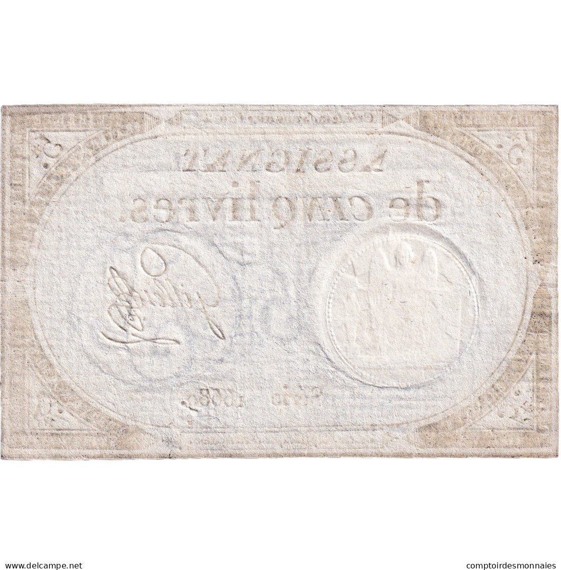 France, 5 Livres, An 2, SERIE 16689, TTB, KM:A76, Lafaurie:171 - Assignats & Mandats Territoriaux