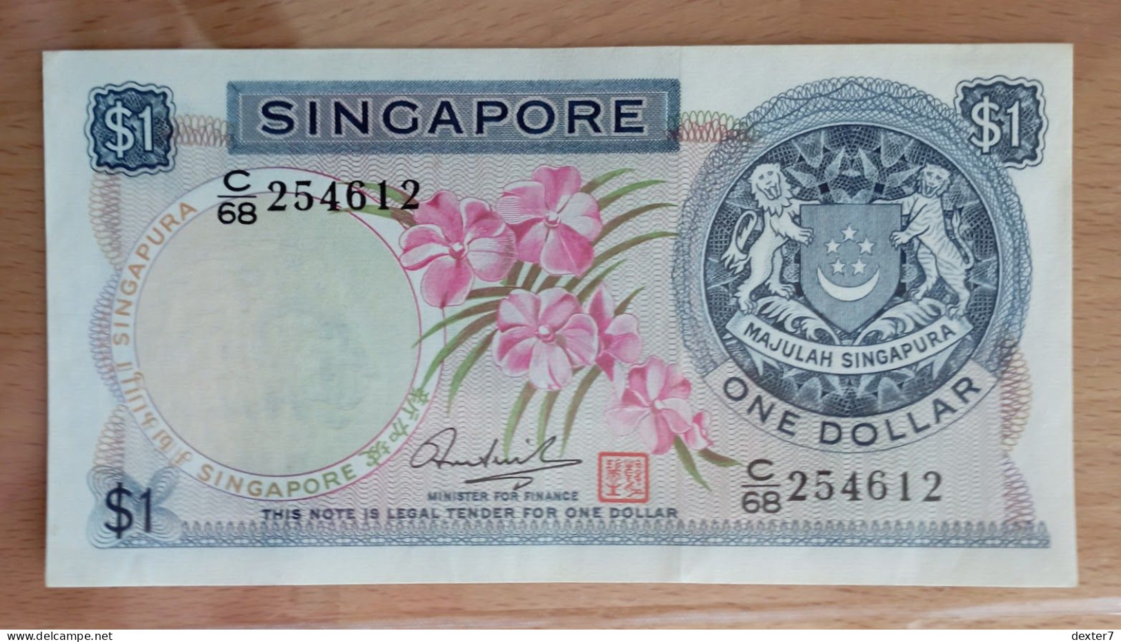 Singapore 1 Dollar 1972 AUNC - Singapore