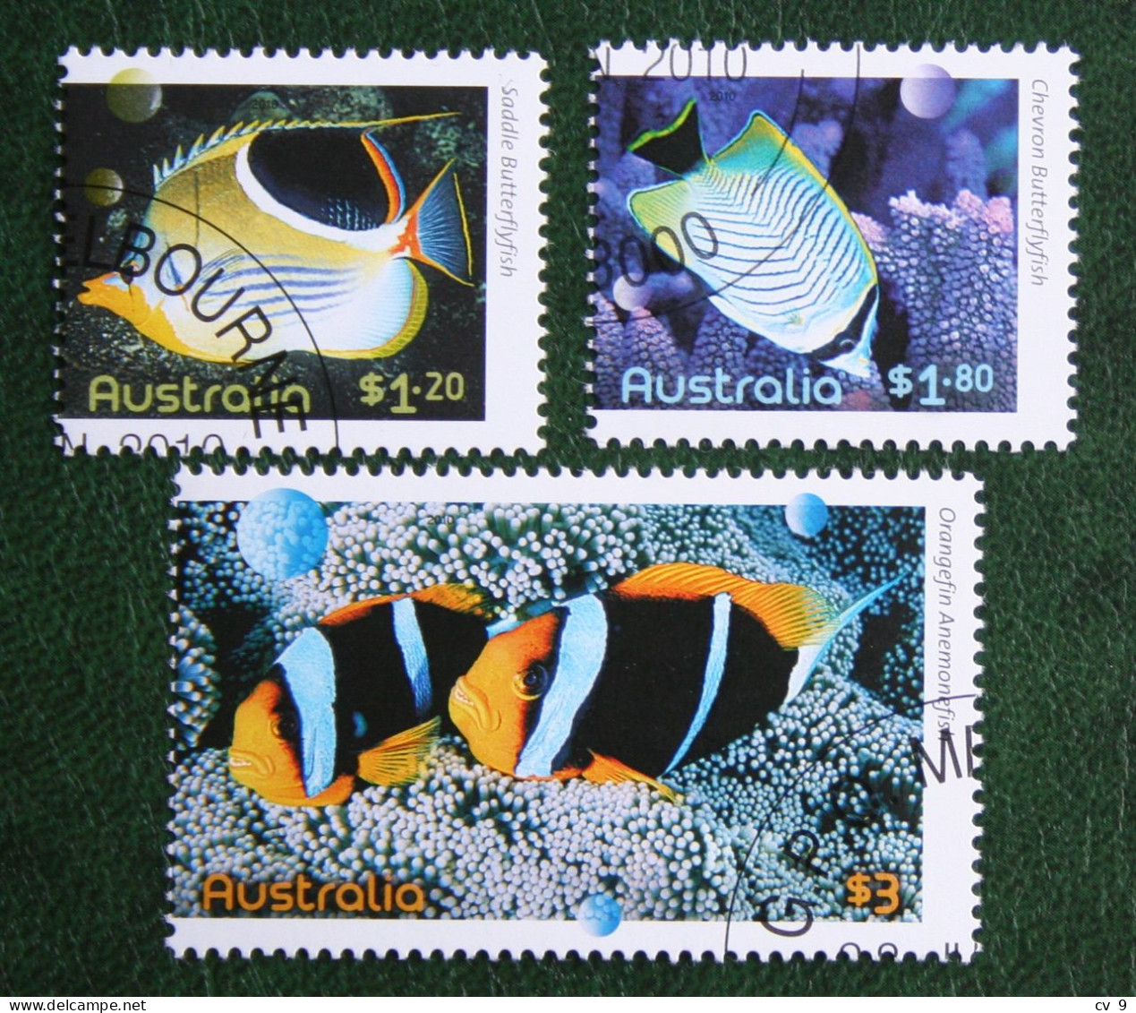 Tropical Fish FISHES OF THE REEF 2010 Mi 3497-3399 Y&T - Used Gebruikt Oblitere Australia Australien Australie - Used Stamps