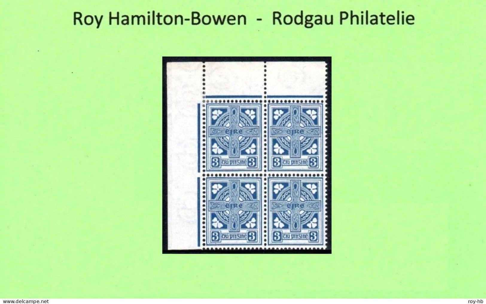 1923 3d With Watermark Inverted, The Unique Top Left Corner Block Of Four.  Read On .... - Unused Stamps