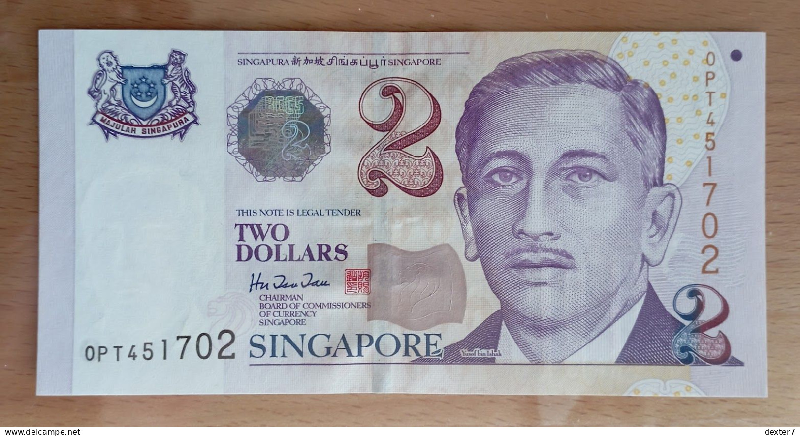 Singapore 2 Dollars 1999 UNC - Singapur