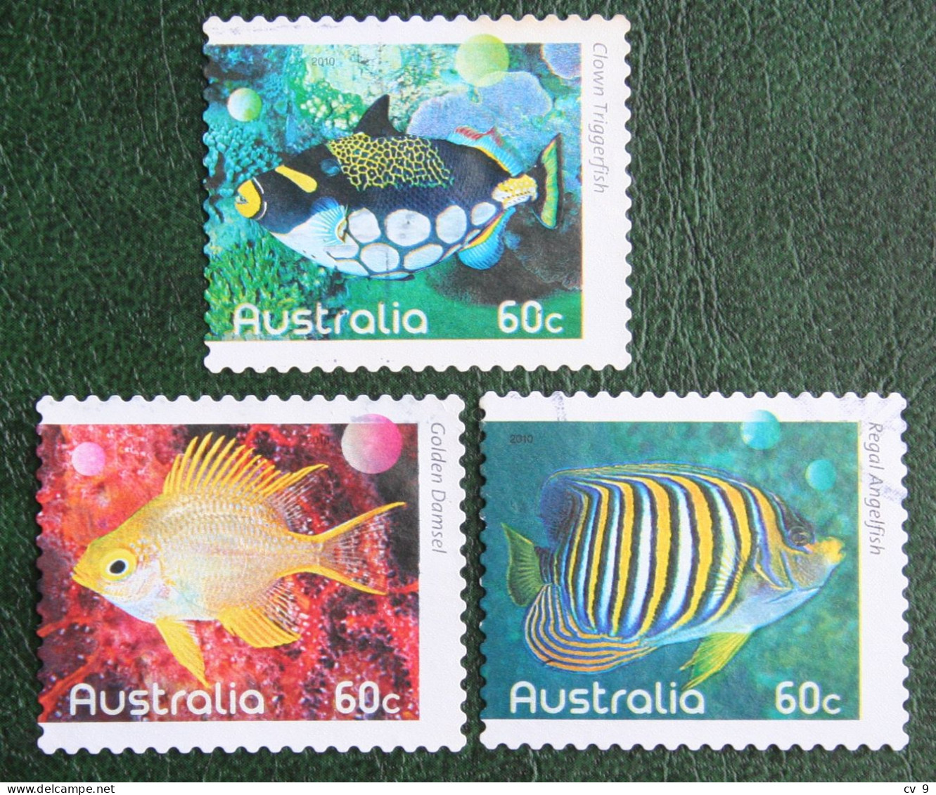 Tropical Fish FISHES OF THE REEF 2010 Mi 3401 3403-3404 Y&T - Used Gebruikt Oblitere Australia Australien Australie - Used Stamps