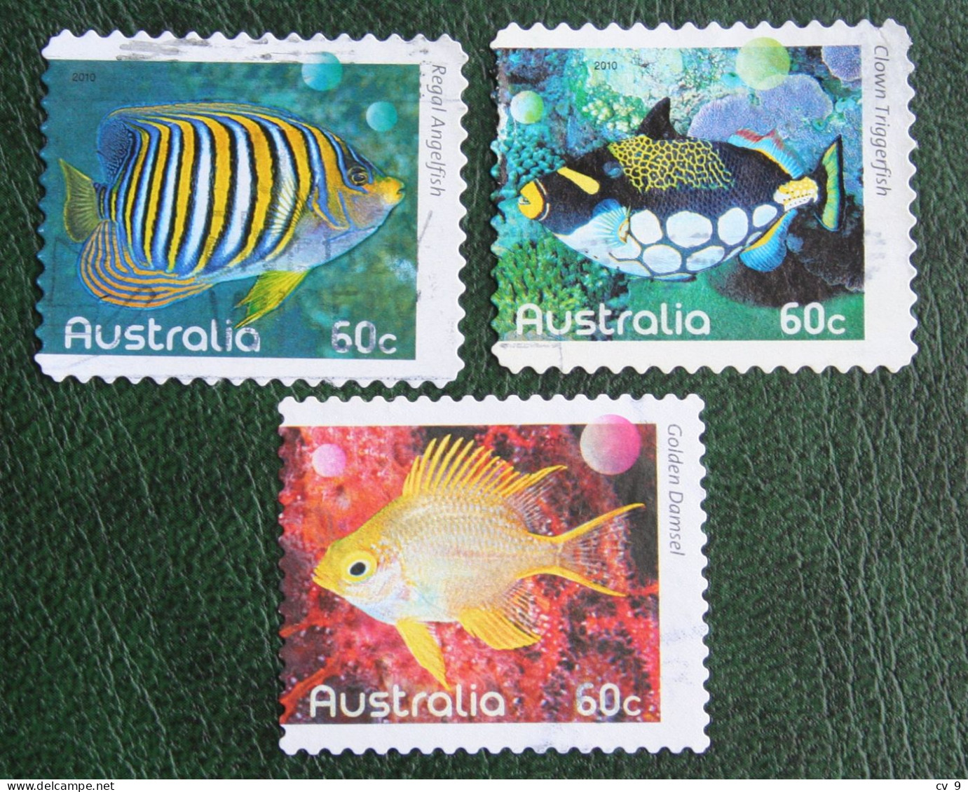 Tropical Fish FISHES OF THE REEF 2010 Mi 3401 3403-3404 Y&T - Used Gebruikt Oblitere Australia Australien Australie - Used Stamps