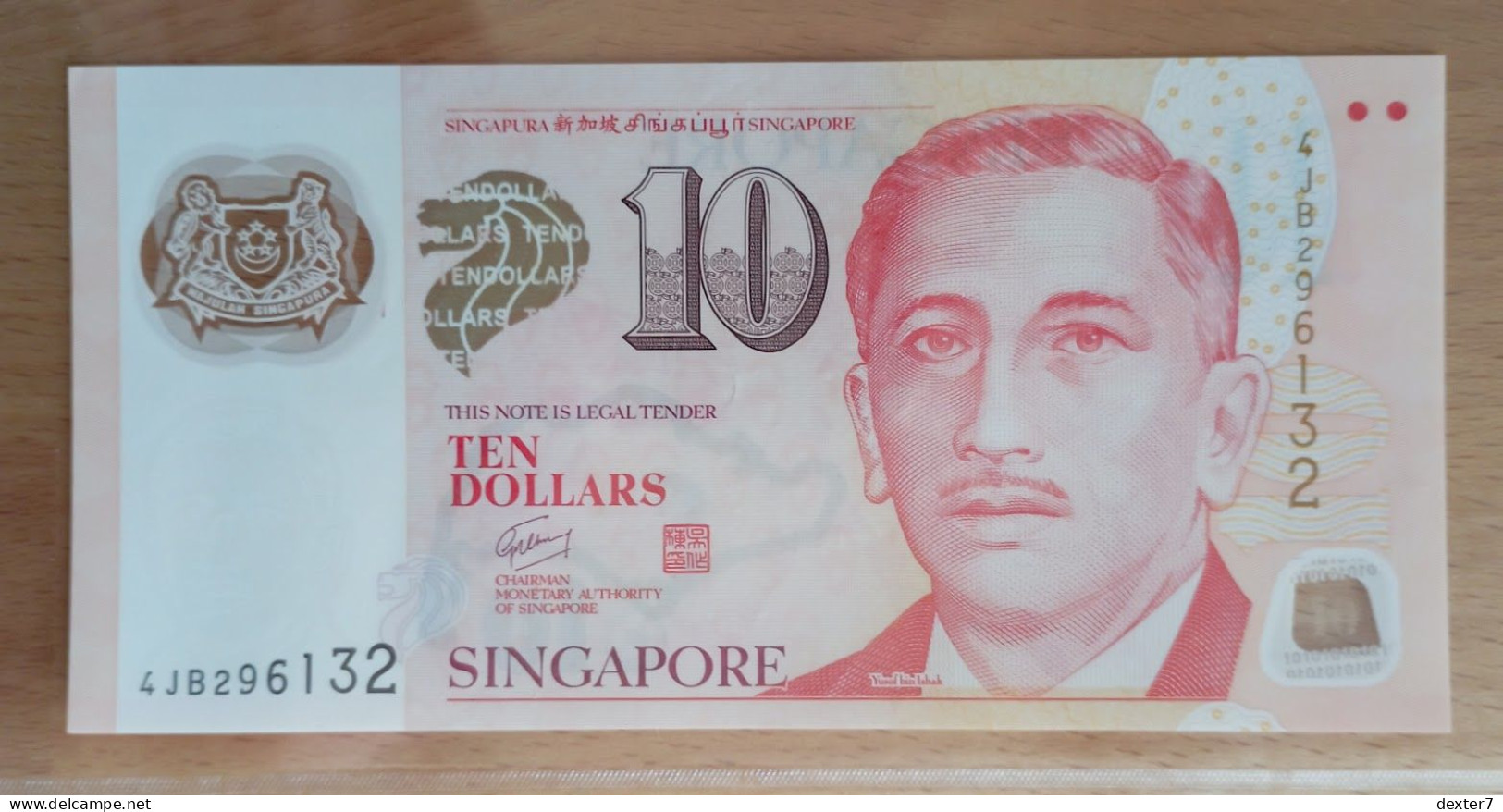 Singapore 10 Dollars 2004 AUNC POLYMER - Singapur