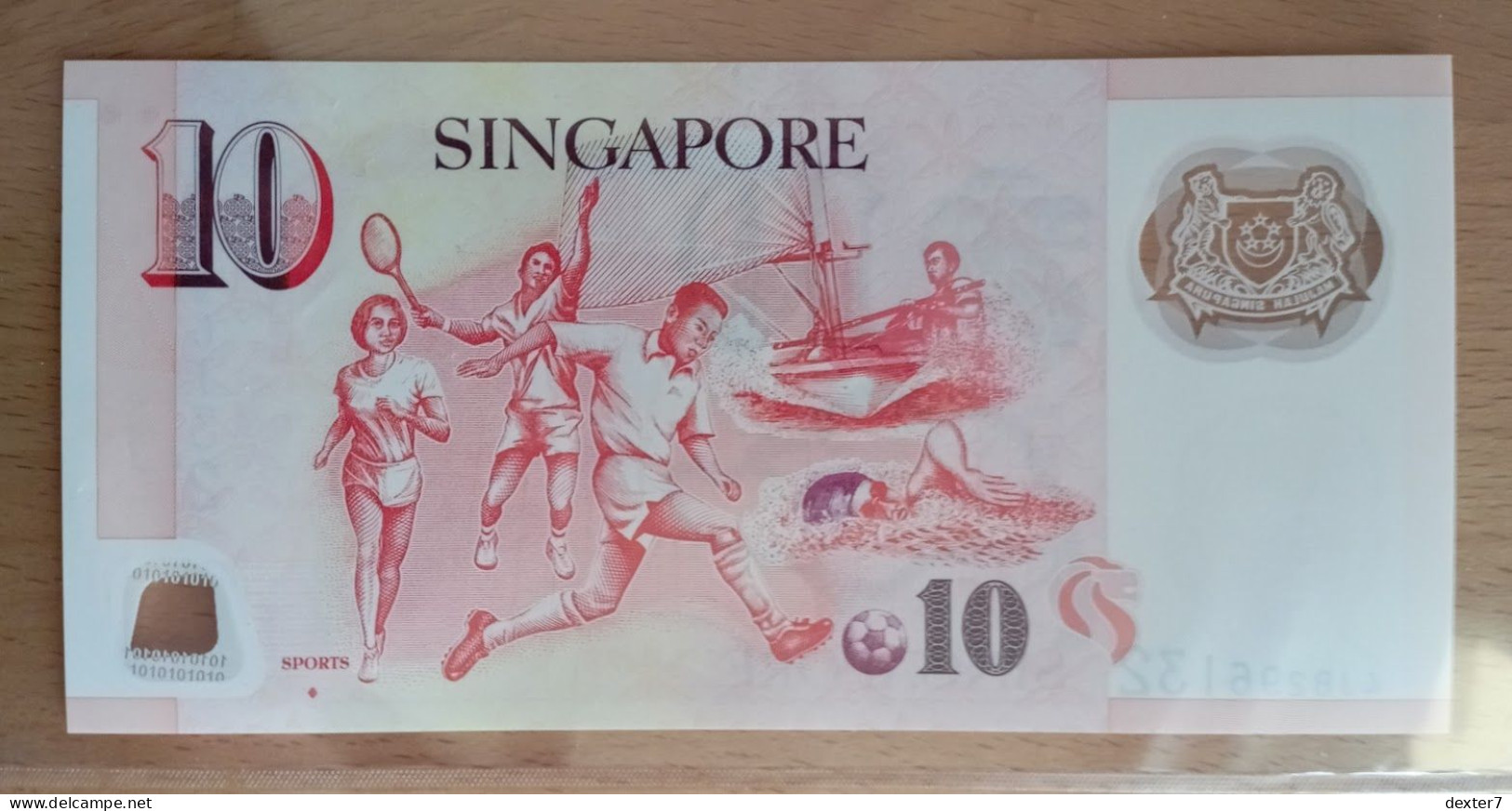 Singapore 10 Dollars 2004 AUNC POLYMER - Singapore