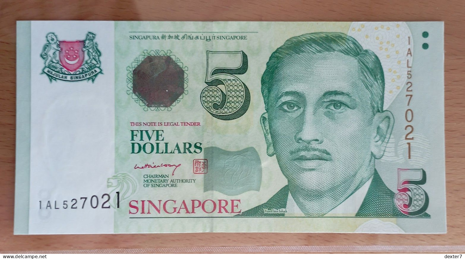 Singapore 5 Dollars 2005 UNC - Singapur