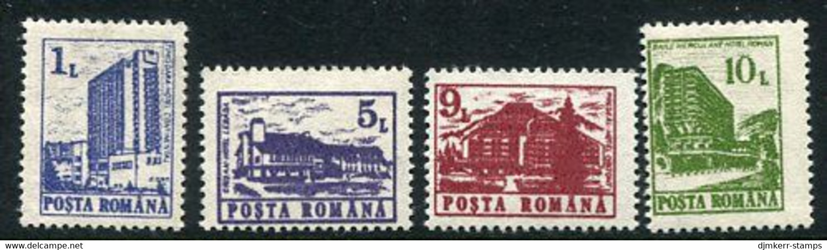 ROMANIA  1991 Definitive: Hotels And Hostels MNH / **.  Michel 4667-70 - Ongebruikt