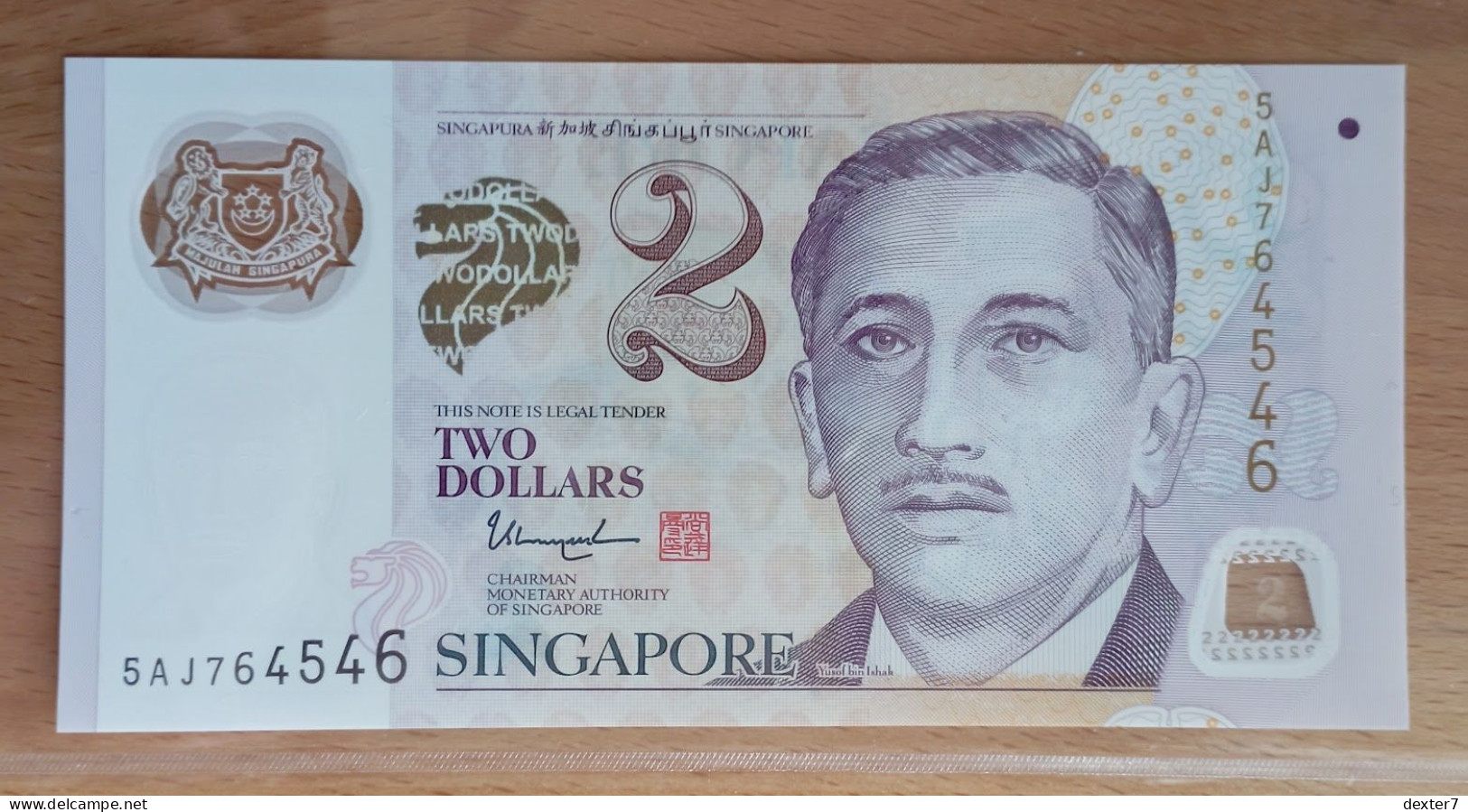 Singapore 2 Dollars 2013 UNC Polymer - Singapur