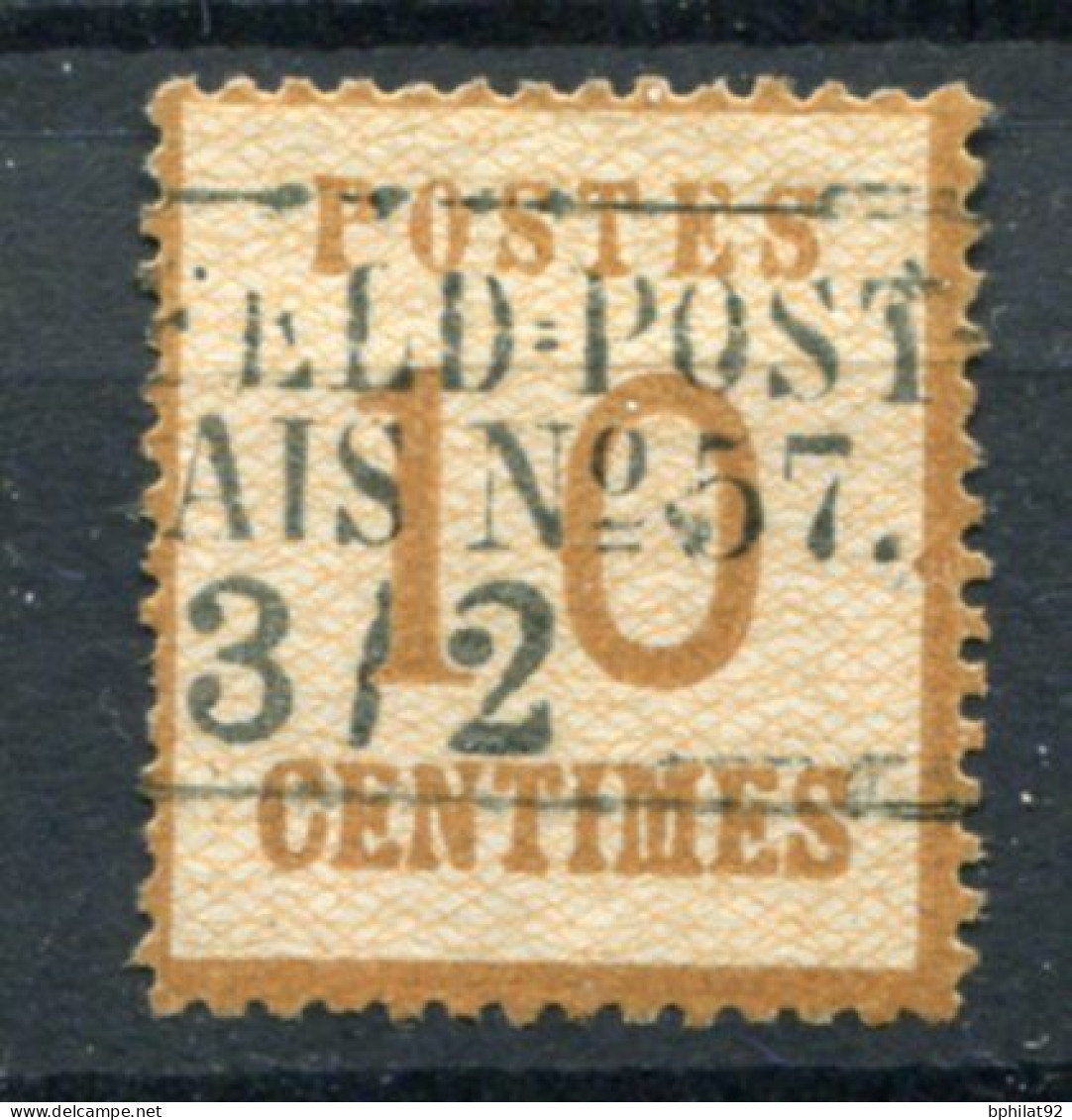 !!! ALSACE LORRAINE, N°5 CACHET FELDPOST RELAIS 57 TROYES OU CHALONS SUR SAONE - Used Stamps