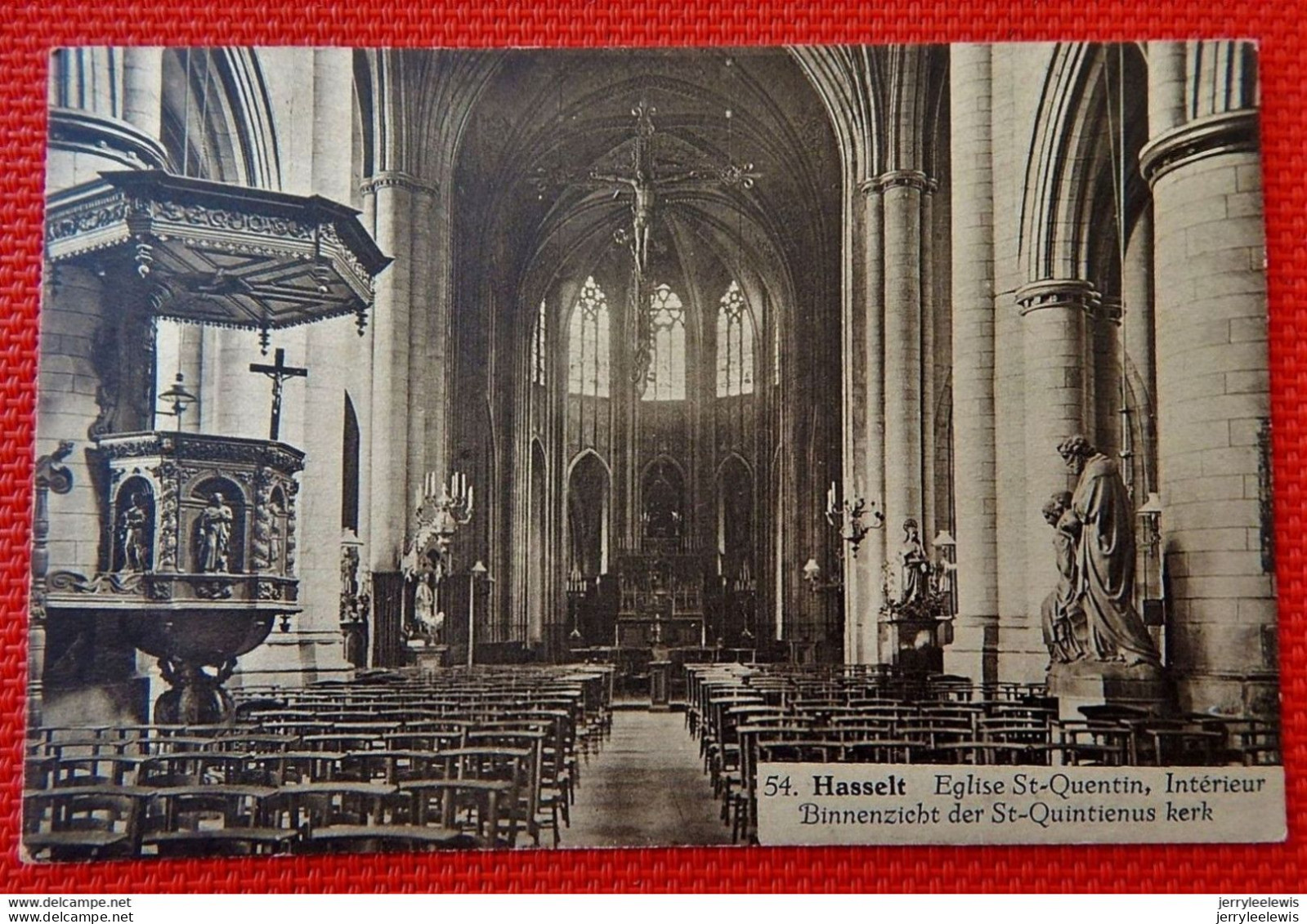 HASSELT  -  Binnenzicht Der St-Quintienus Kerk  - Eglise St-Quentin , Intérieur - Hasselt