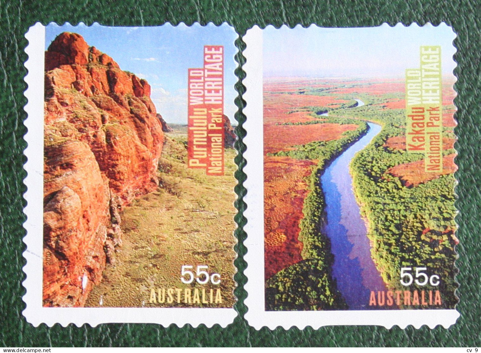 UNESCO World Heritage Self Adhesive 2010 Mi 3390-3391 Y&T - Used Gebruikt Oblitere Australia Australien Australie - Used Stamps