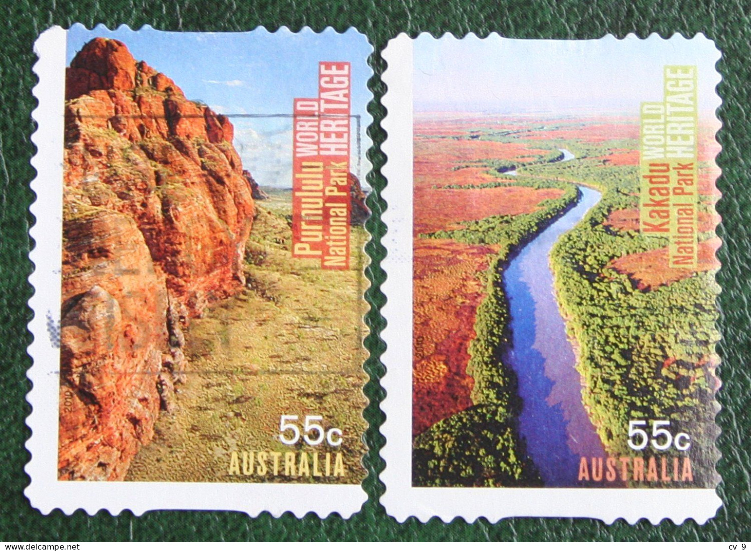 UNESCO World Heritage Self Adhesive 2010 Mi 3390-3391 Y&T - Used Gebruikt Oblitere Australia Australien Australie - Used Stamps