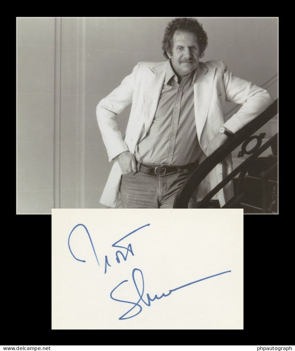 Mort Shuman (1938-1991) - Rare Carte Signée + Photo - Paris 1976 - Cantantes Y Musicos