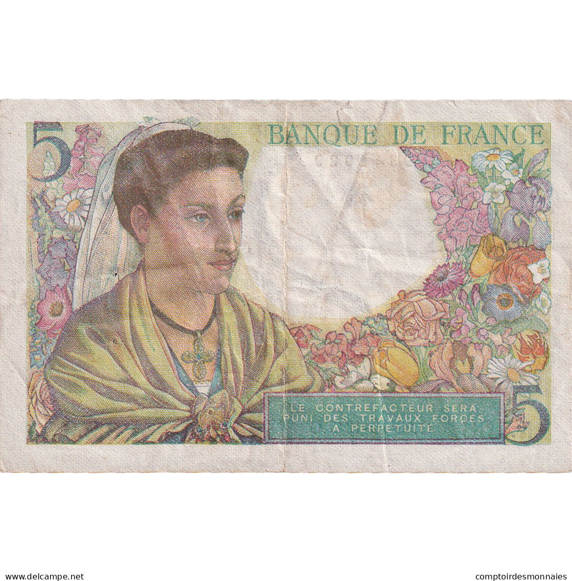 France, 5 Francs, Berger, 1947, K.158, TTB, Fayette:05.07 - 5 F 1943-1947 ''Berger''