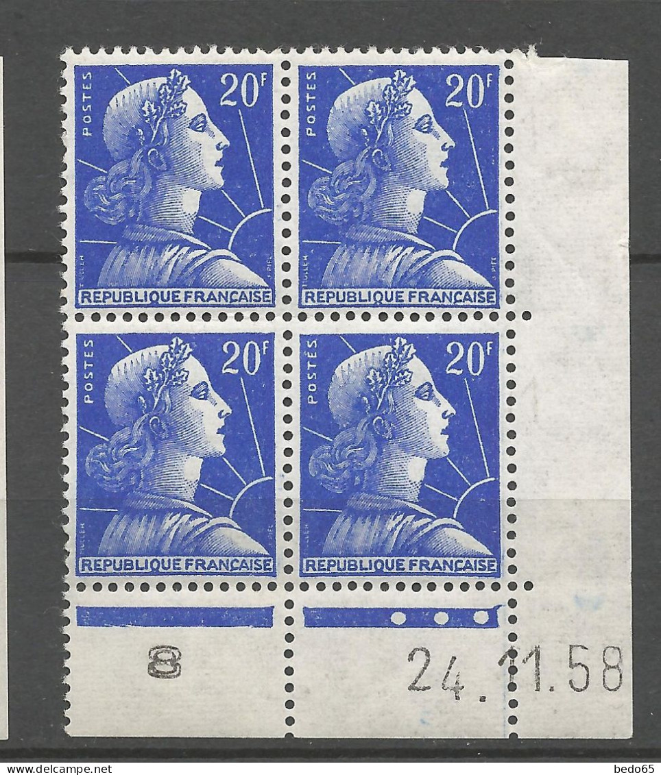 Type I MULLER N° 1011B En Daté 1958 NEUF** Luxe SANS CHARNIERE / Hingeless / MNH - 1950-1959