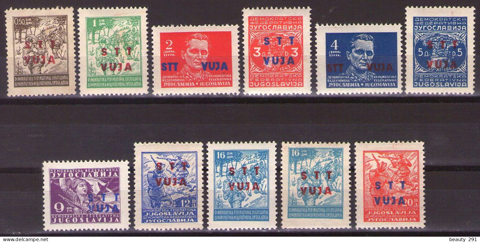 ITALIA - Trieste-Zona B - 1949 Mi 12-21,Mi 20 A+b!! MH* - Ungebraucht