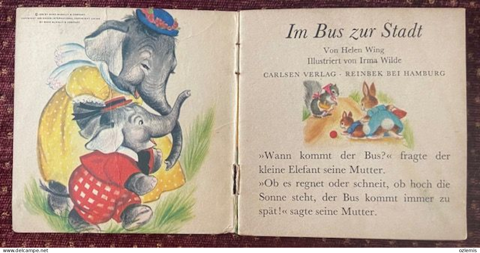 IM BUS ZUR STADT ,FOLGENDE PIXI-BUCHER SIND Z.ZT.LIEFERBAR,CARLSEN VERLAG-REINBEK BEI HAMBURG - Jugend