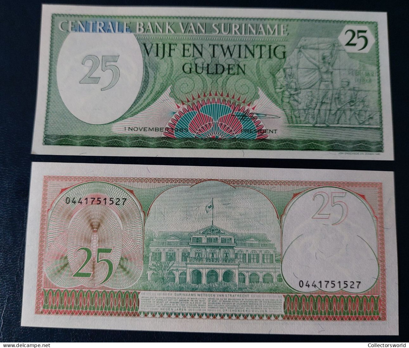 Surinam 25 Gulden / Guilders 1985 P127 UNC - Suriname