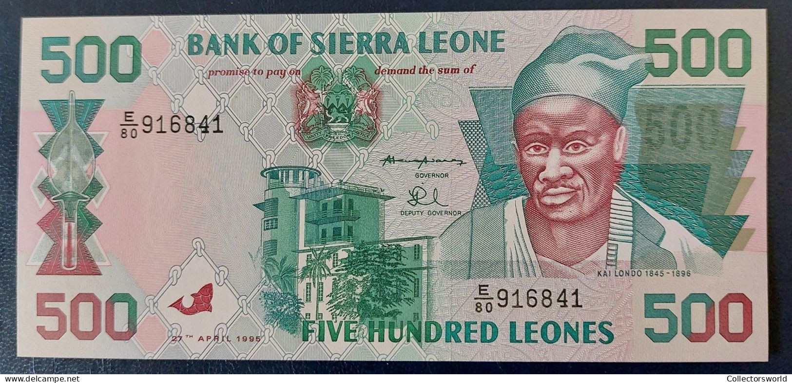 Sierra Leone 500 Leones 1995 P23a UNC - Sierra Leone