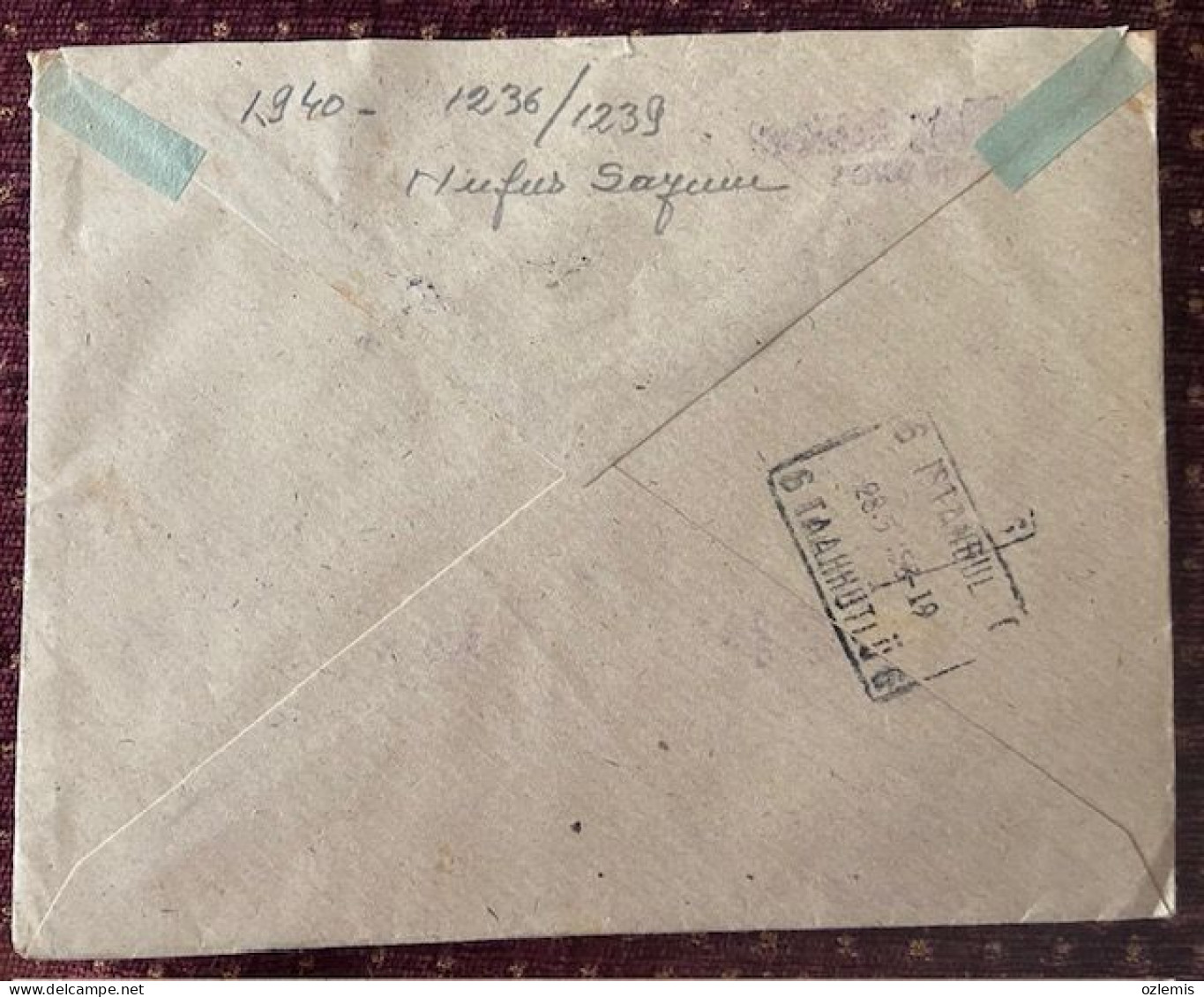 TURKEY,TURKEI,TURQUIE ,TURKIYE CUMHURIYETI  ZIRAAT BANKASI ,ISTANBUL  TO TASKOPRU ,1958 ,COVER - Cartas & Documentos