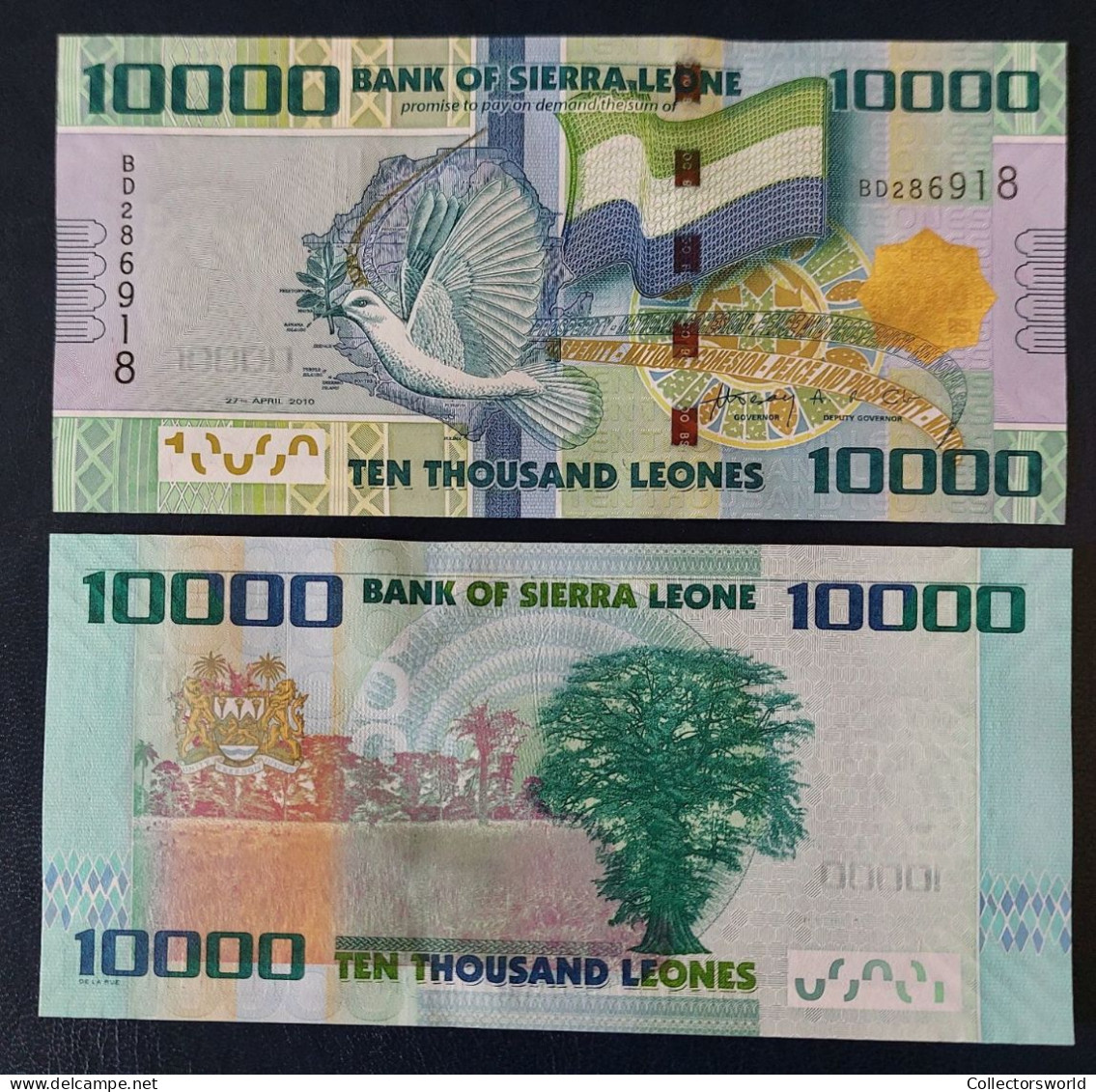 Sierra Leone 10000 / 10.000 Leones 2010 P33 UNC - Sierra Leona