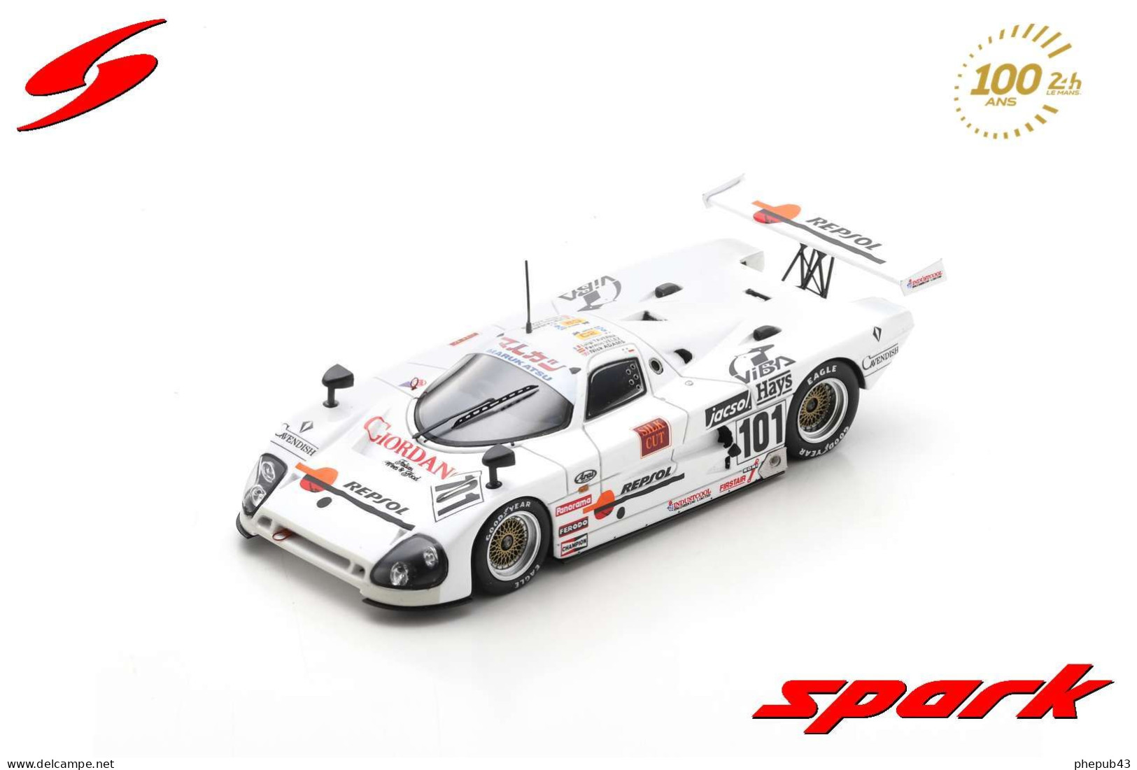 Spice SE88C - 24h Le Mans 1989 #101 - F. Velez/N. Adams/L. Taverna - Spark - Spark