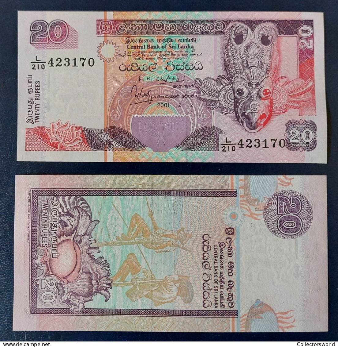 Sri Lanka 20 Rupees 2001 P116 UNC - Sri Lanka