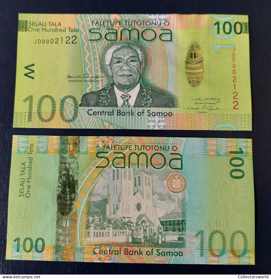 Samoa 100 Tala Year ND P42 Low Serial Number - Samoa