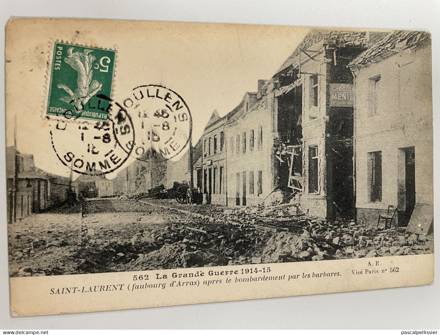 CPA - 62 - Faubourg D' ARRAS - SAINT LAURENT Après Le Bombardement Par Les Barbares - Saint Laurent Blangy